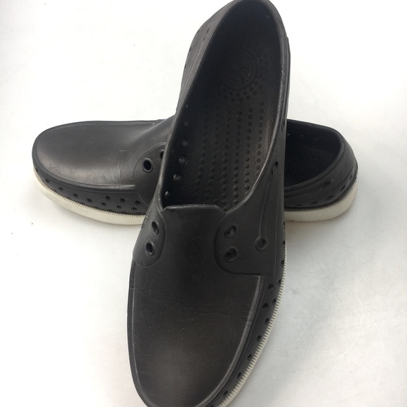 Native Unisex Sneaker Shoes Unisex Brown Perforated Low Top Slip Ons size 40 - Picture 2 of 11